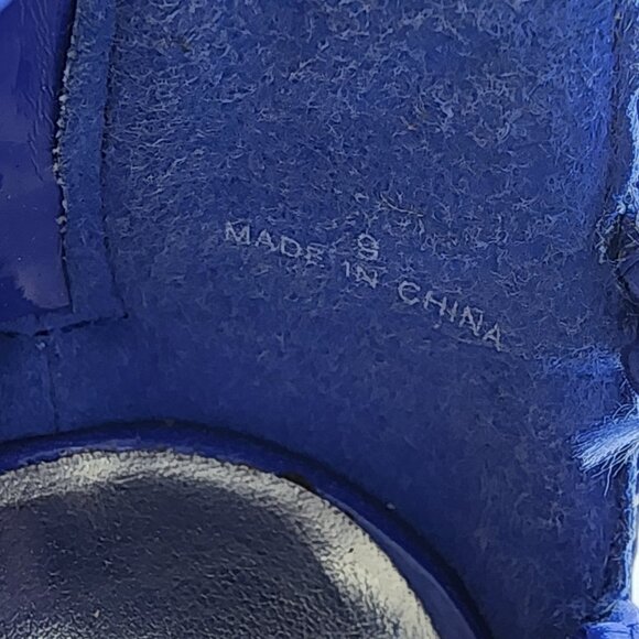 Bebe Cadee Heels Women's Size 9 Blue Zip Rope Straps - Picture 7 of 7